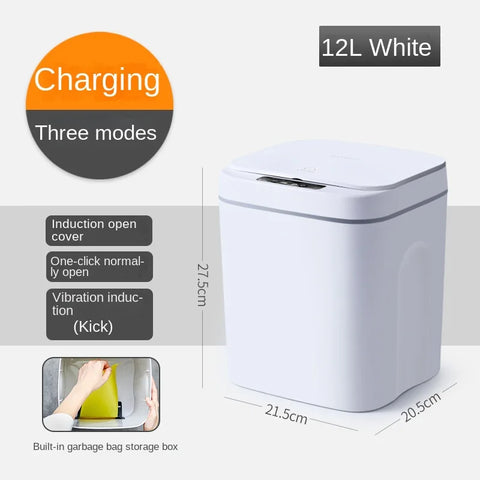 Lixeira Digital Touchless IPX3 - Abertura por Sensor e Toque Inteligente