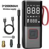 Compressor de Ar Portátil Sem Fio UtilIQ 6000mAh – Inflador Elétrico Recarregável para Pneus de Carro, Moto e Bike